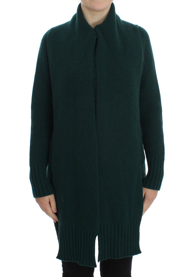 Cardigan in cashmere lavorato a maglia verde Dolce & Gabbana