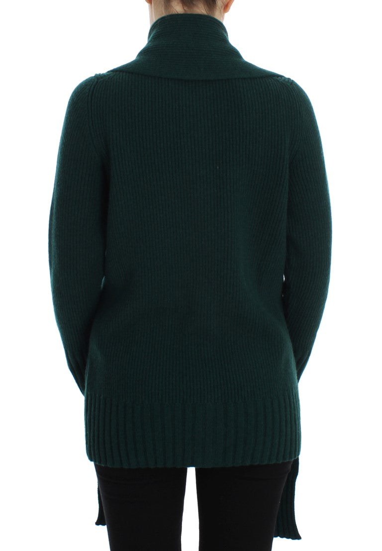 Cardigan in cashmere lavorato a maglia verde Dolce & Gabbana