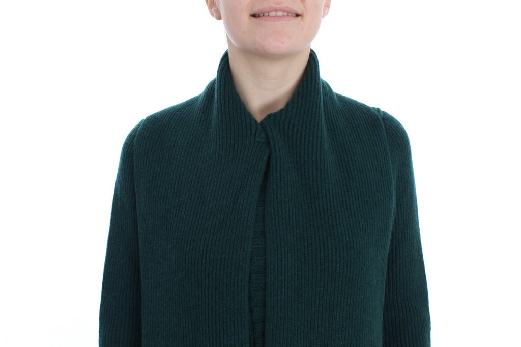 Cardigan in cashmere lavorato a maglia verde Dolce & Gabbana