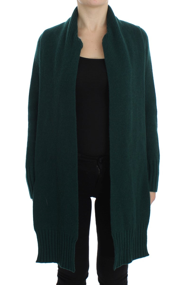 Cardigan in cashmere lavorato a maglia verde Dolce & Gabbana