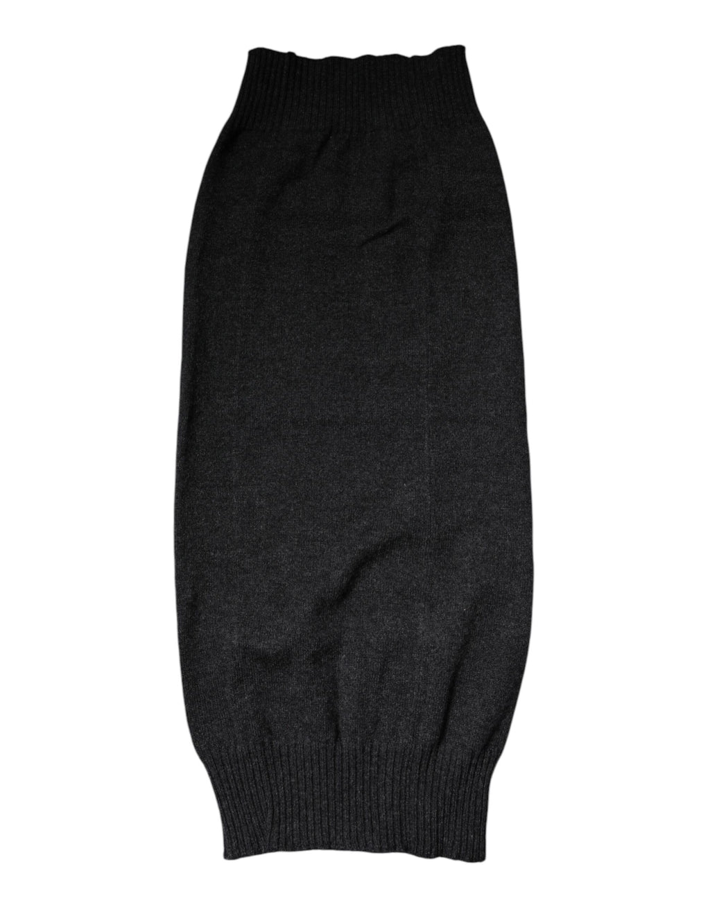 Scaldacollo foulard in cashmere nero a maglia Dolce & Gabbana