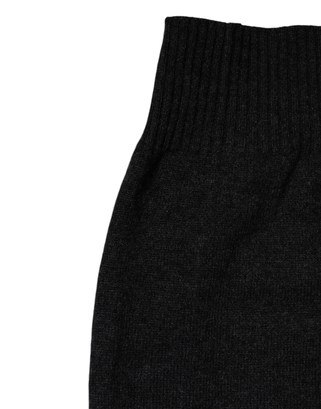 Scaldacollo foulard in cashmere nero a maglia Dolce & Gabbana