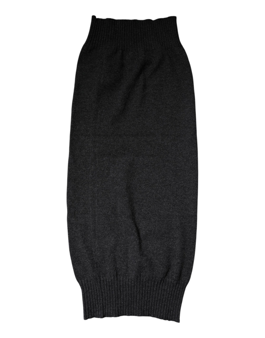 Scaldacollo foulard in cashmere nero a maglia Dolce & Gabbana
