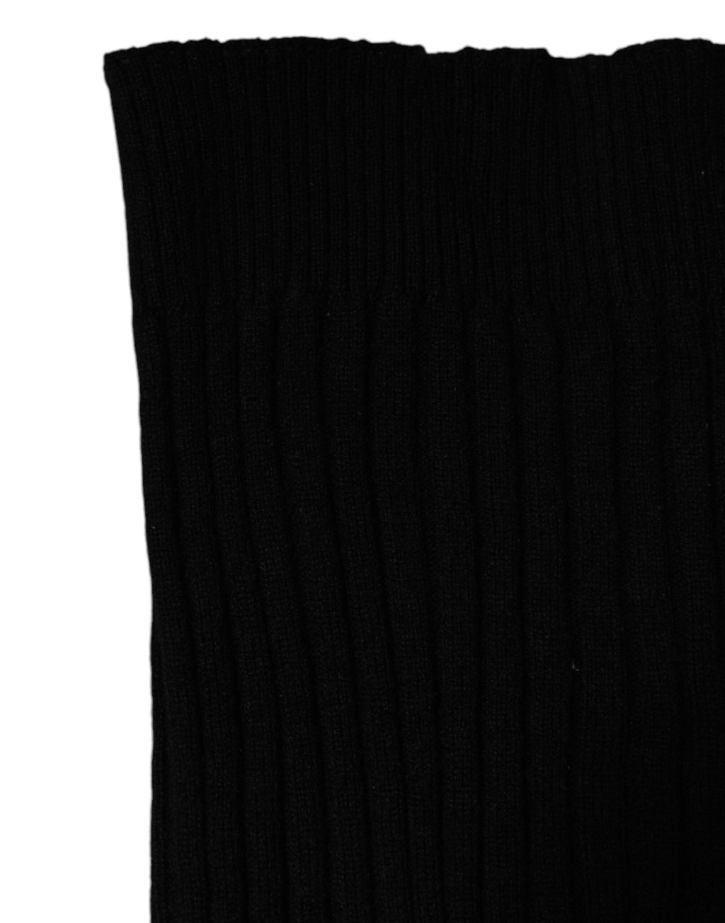 Scaldacollo a Foulard in Cashmere Nero Lavorato a Maglia Dolce & Gabbana
