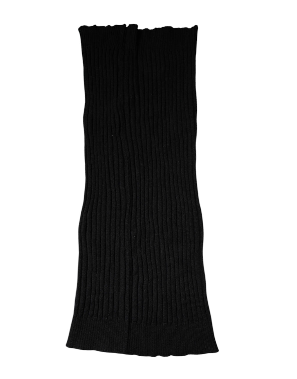 Scaldacollo a Foulard in Cashmere Nero Lavorato a Maglia Dolce & Gabbana