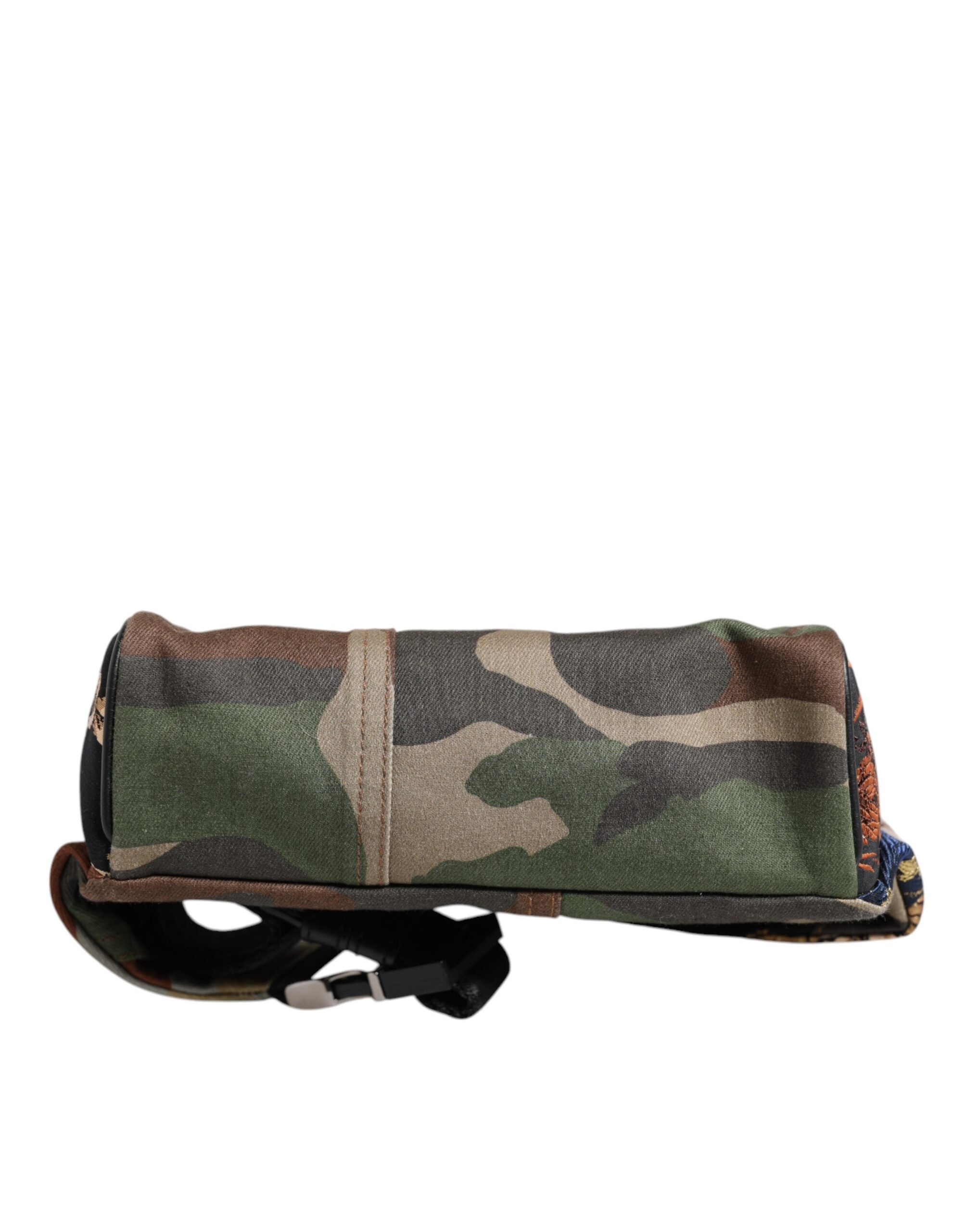 Borsello marsupio Dolce & Gabbana multicolore con logo patchwork mimetico in vita