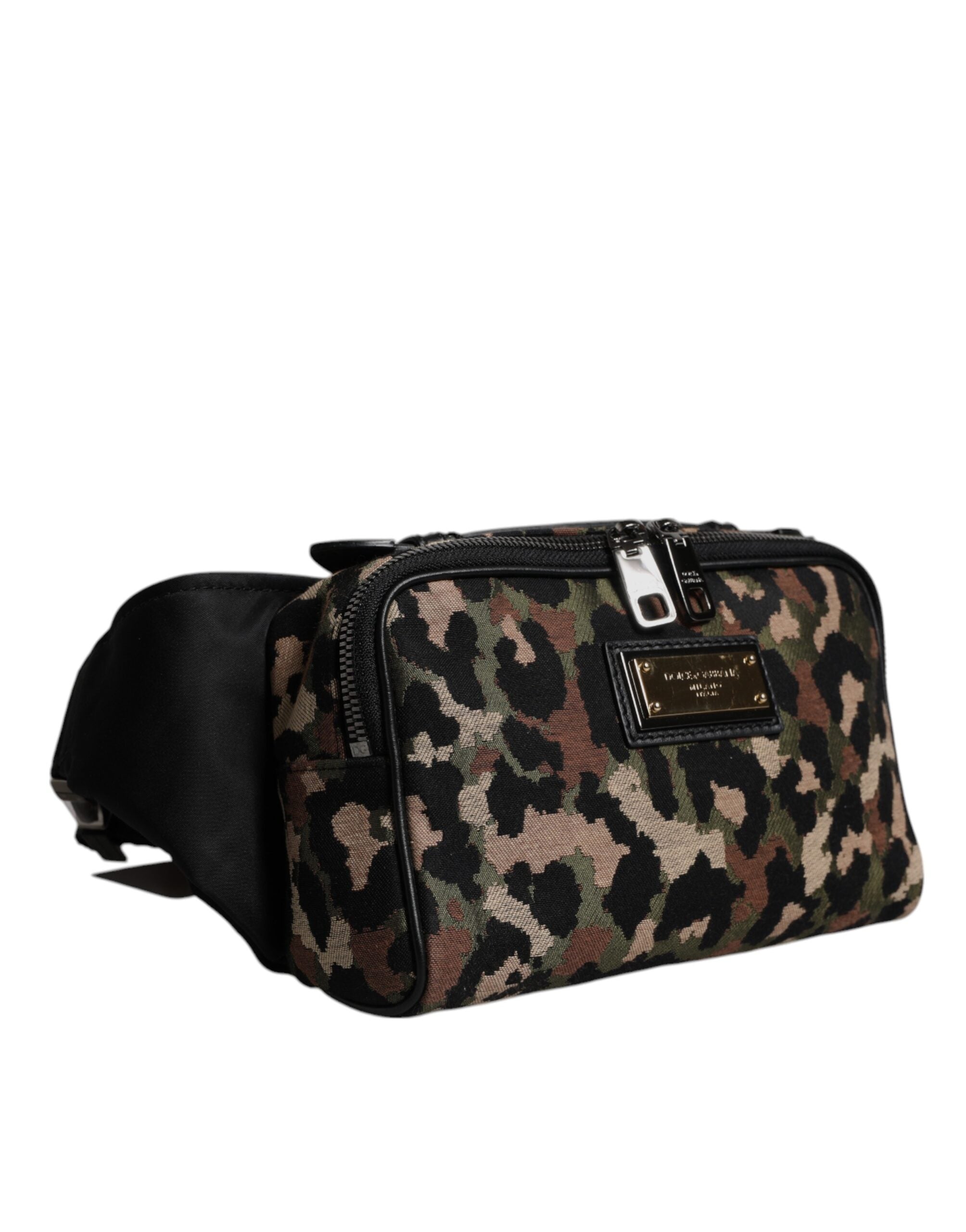 Borsello Marsupio Dolce & Gabbana Multicolor Leopard con Logo DG