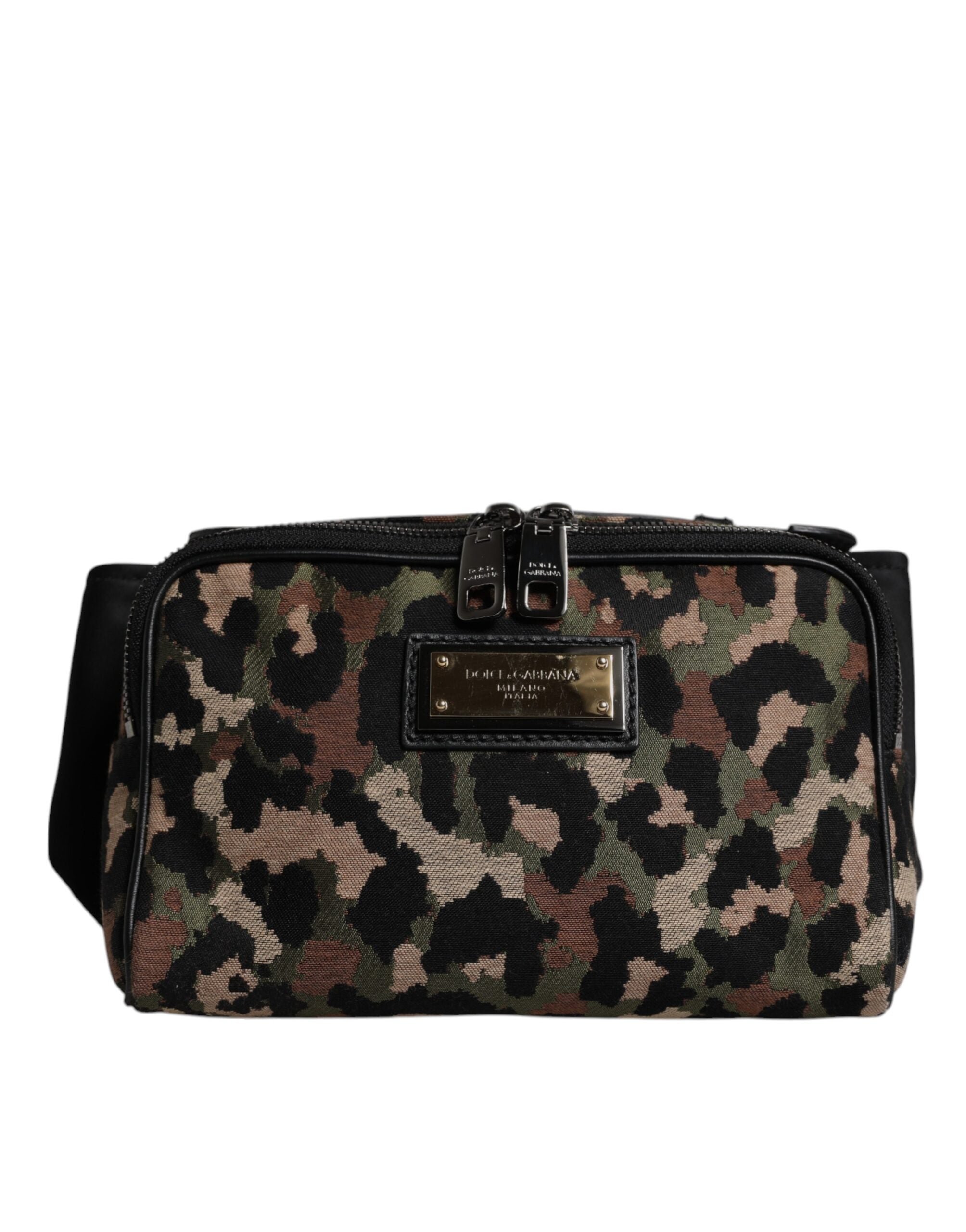 Borsello Marsupio Dolce & Gabbana Multicolor Leopard con Logo DG