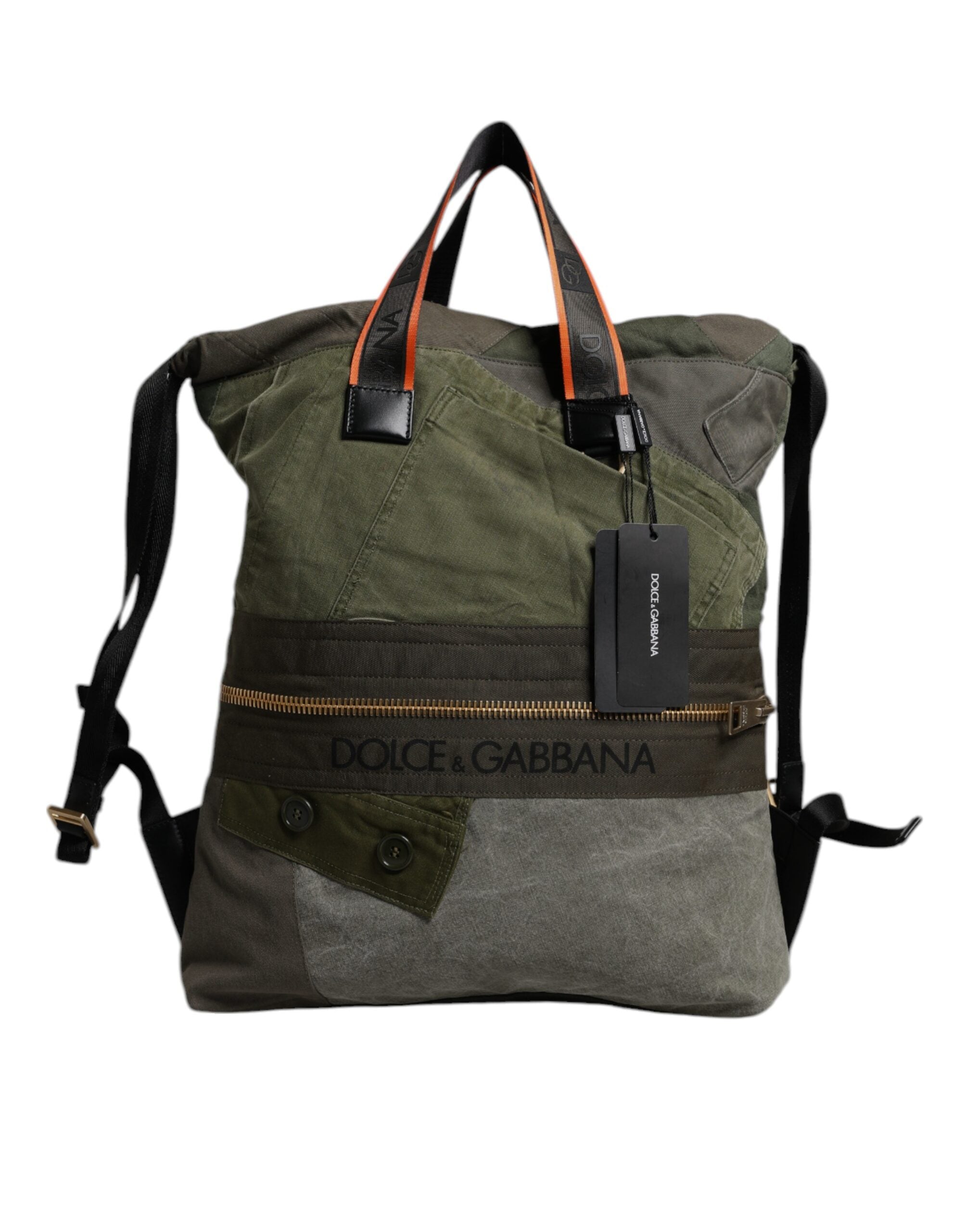 Zaino Patchwork Verde Militare Dolce & Gabbana