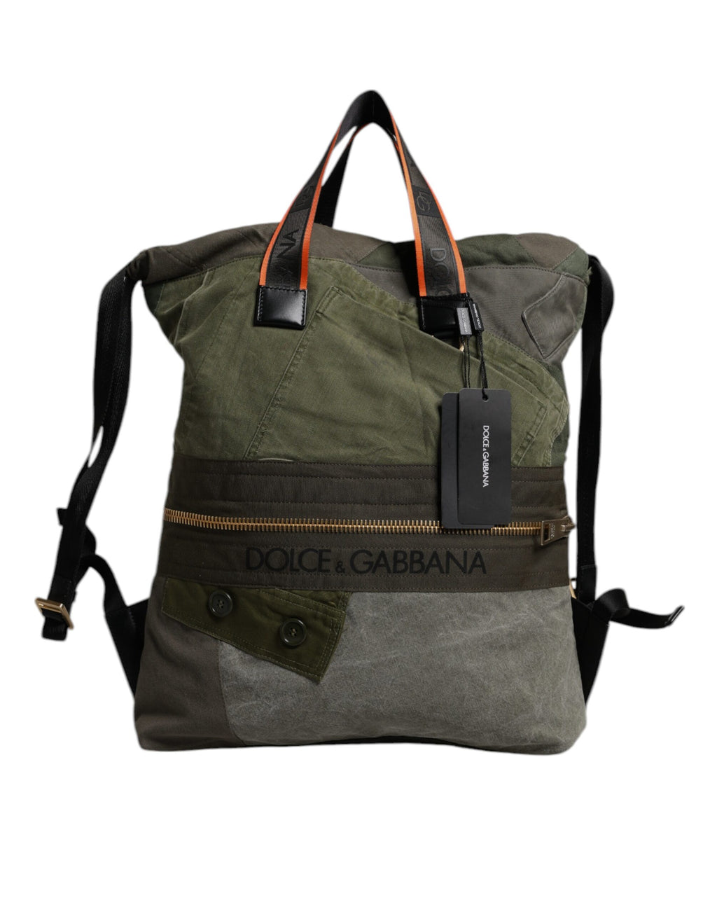 Zaino Patchwork Verde Militare Dolce & Gabbana