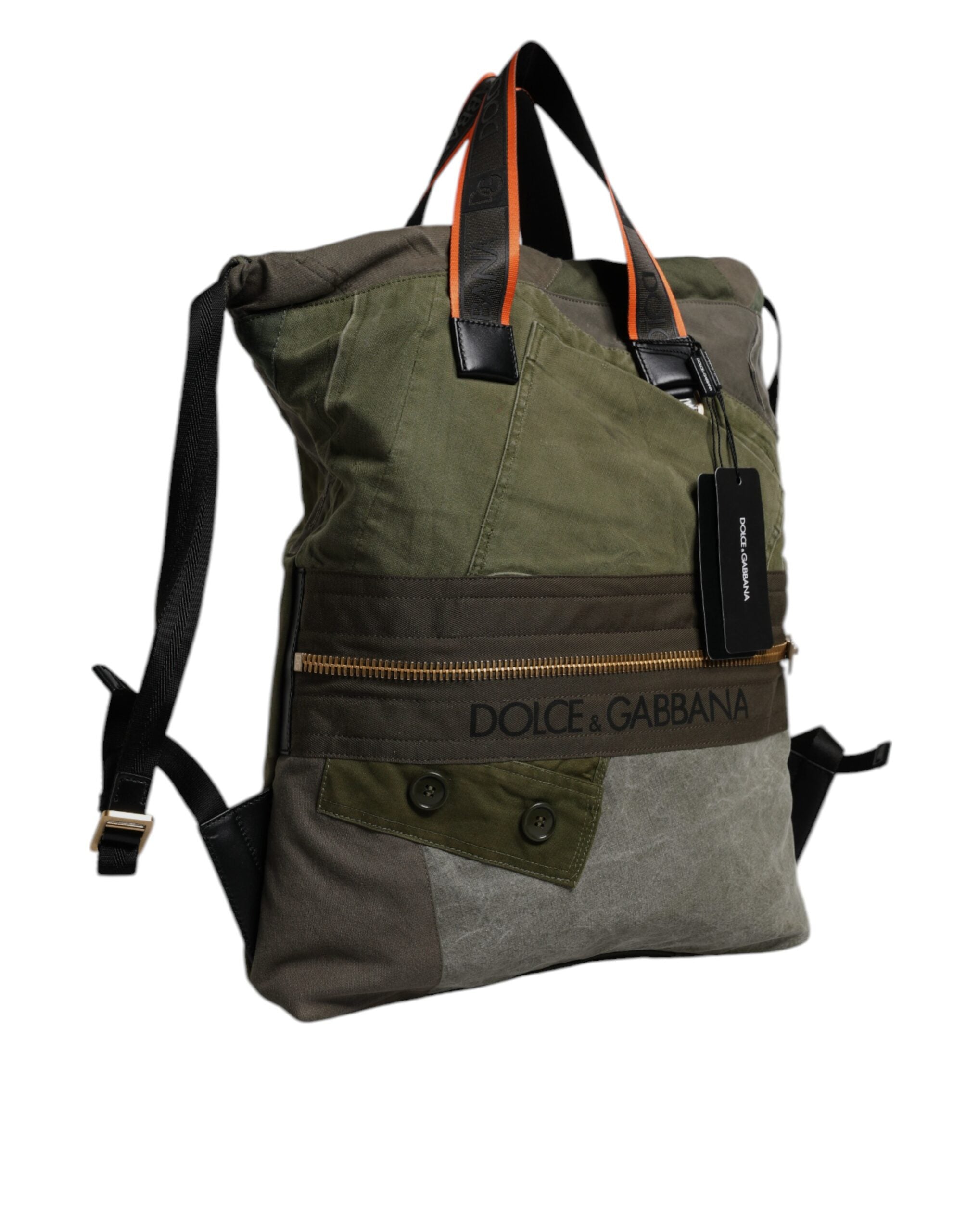 Zaino Patchwork Verde Militare Dolce & Gabbana
