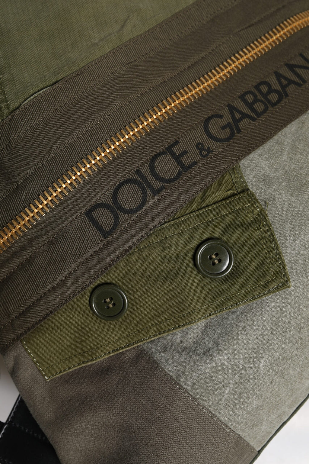 Zaino Patchwork Verde Militare Dolce & Gabbana