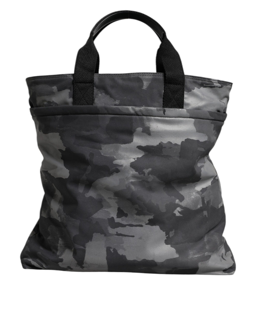 Borsa Dolce & Gabbana con tracolla mimetica nera e placca logo