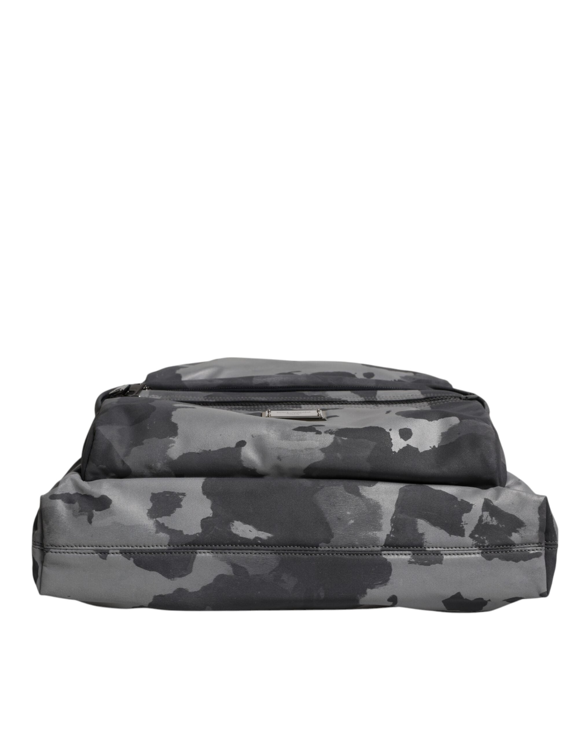 Borsa Dolce & Gabbana con tracolla mimetica nera e placca logo