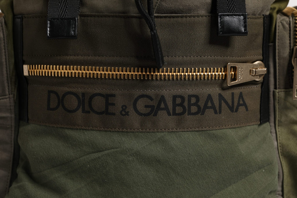 Zaino Dolce & Gabbana patchwork verde militare