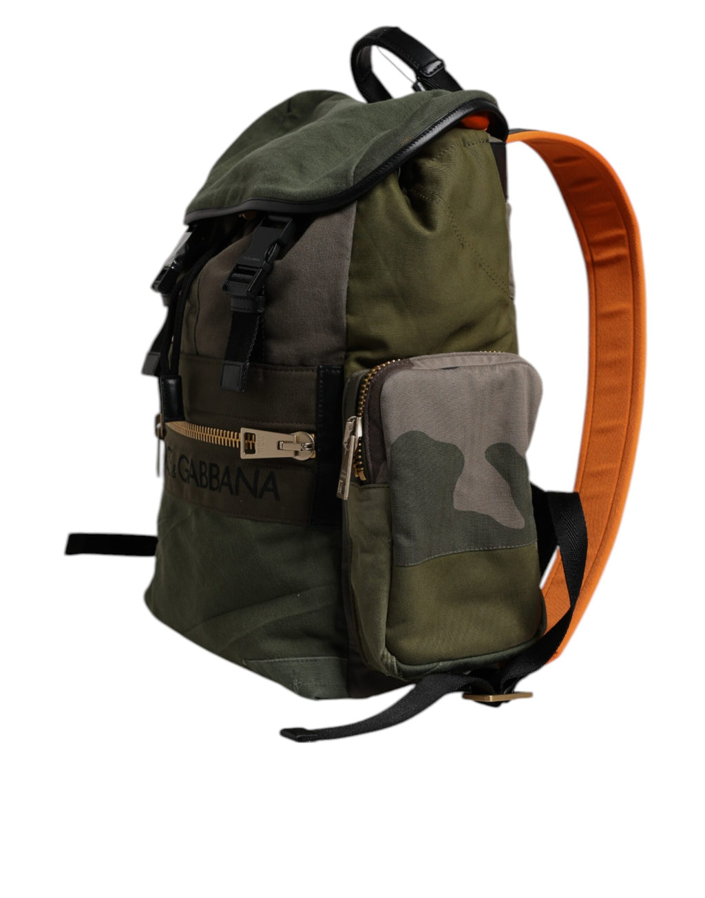 Zaino Scuola Dolce & Gabbana Verde Militare Patchwork