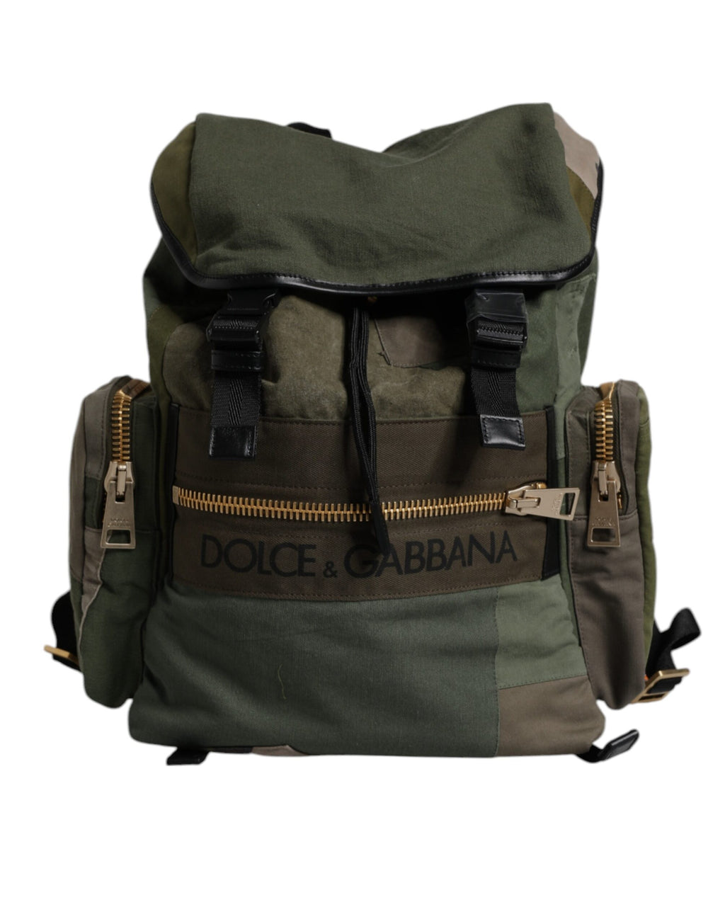 Zaino Scuola Dolce & Gabbana Verde Militare Patchwork