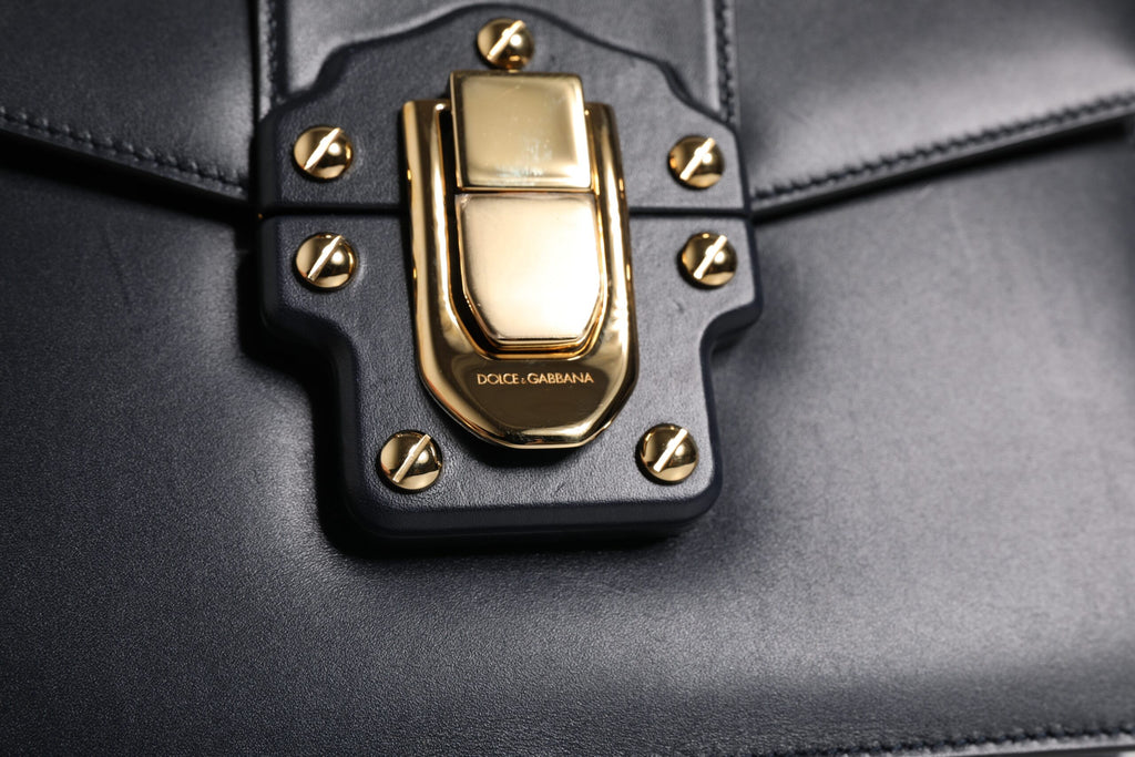 Borsa Dolce & Gabbana con Tracolla in Pelle di Vitello Nera
