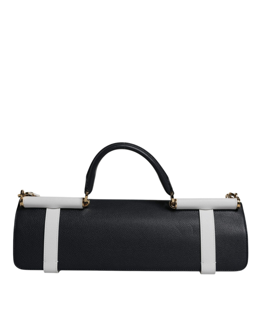 Borsa a tracolla Dolce & Gabbana in pelle di vitello blu e bianca