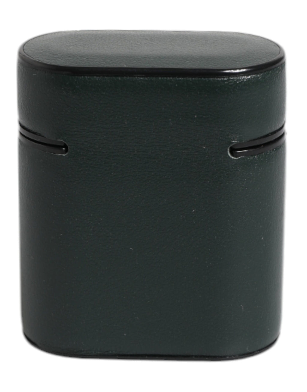 Custodia Airpods Dolce & Gabbana in pelle di vitello verde con stampa logo