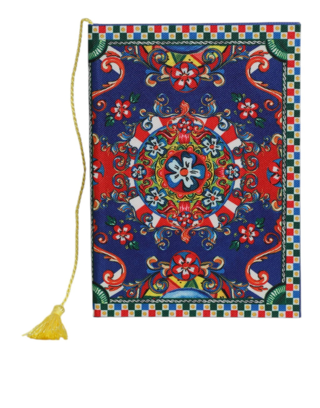 Dolce & Gabbana Taccuino in poliestere multicolor con stampa Carretto Siciliano