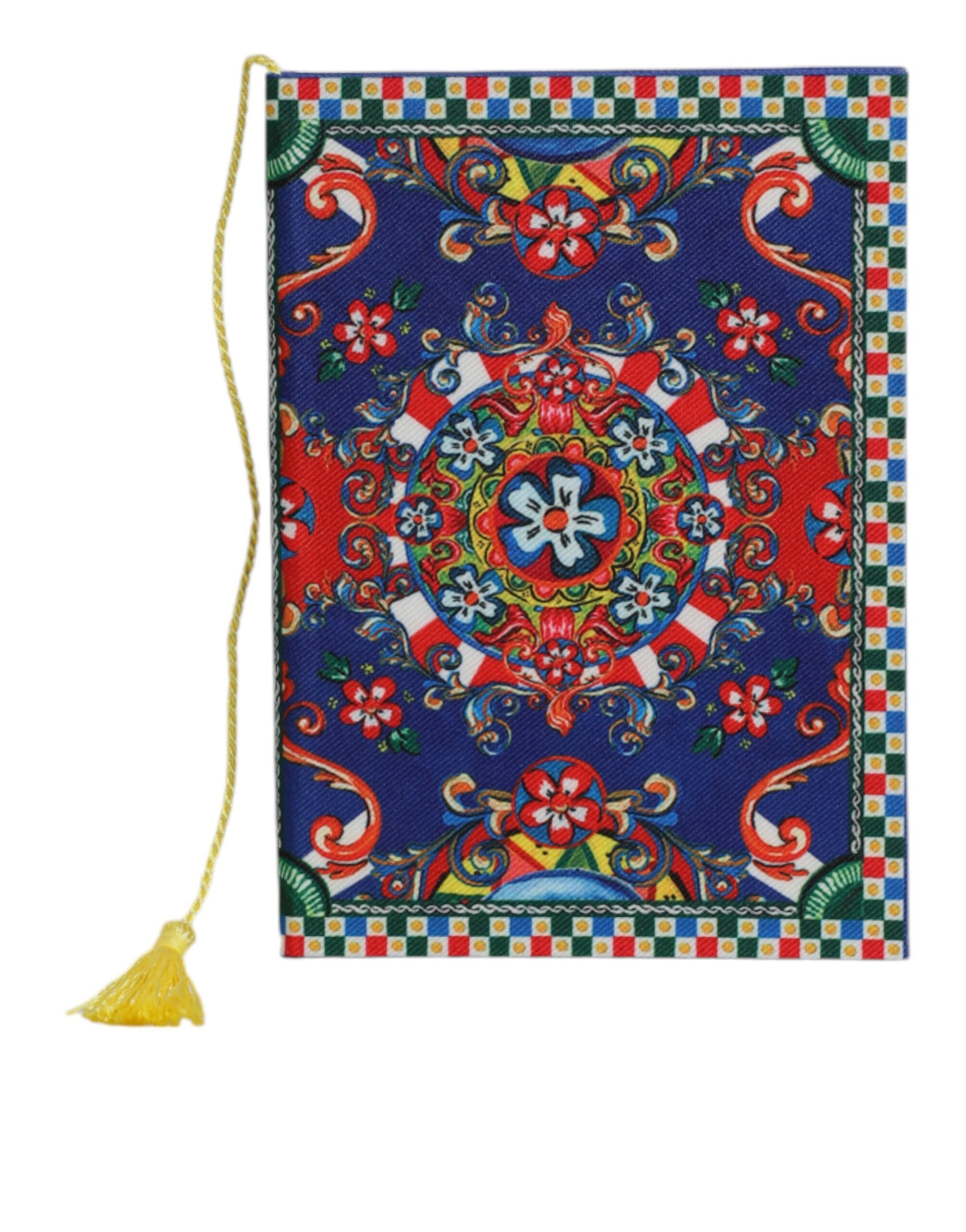 Dolce & Gabbana Taccuino in poliestere multicolor con stampa Carretto Siciliano