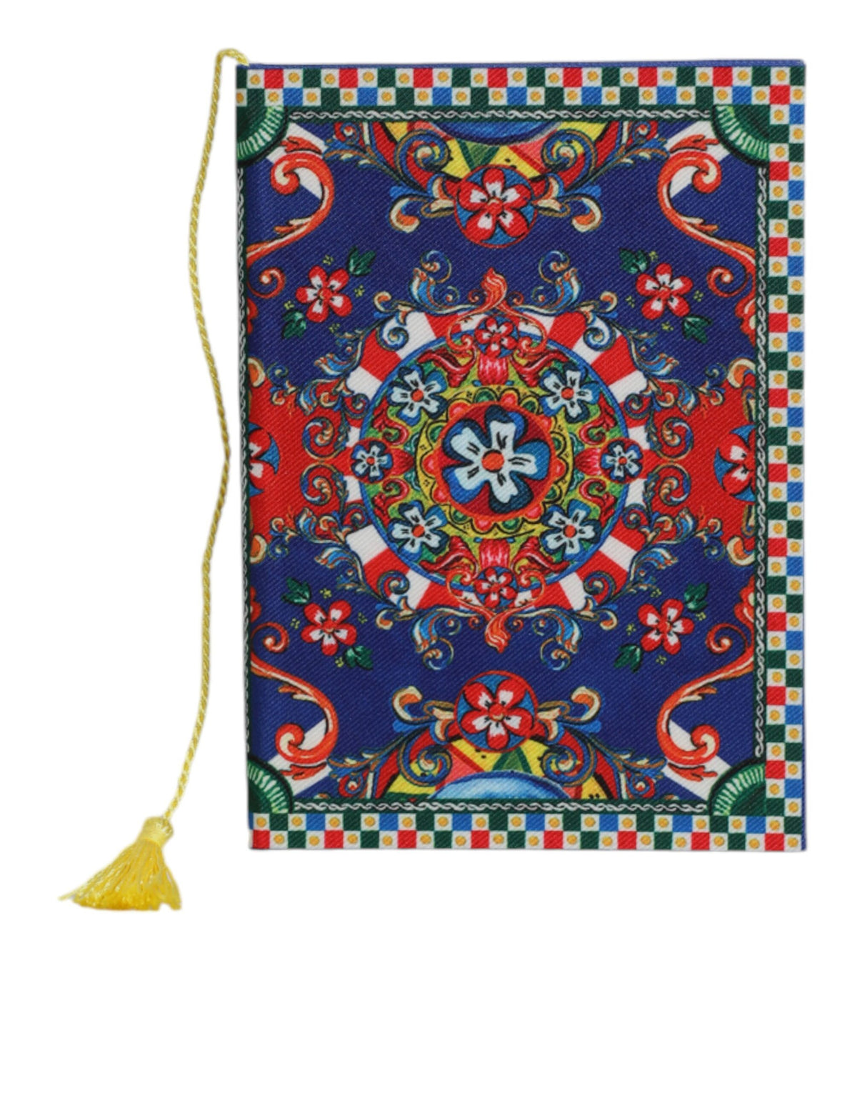 Dolce & Gabbana Taccuino in poliestere multicolor con stampa Carretto Siciliano