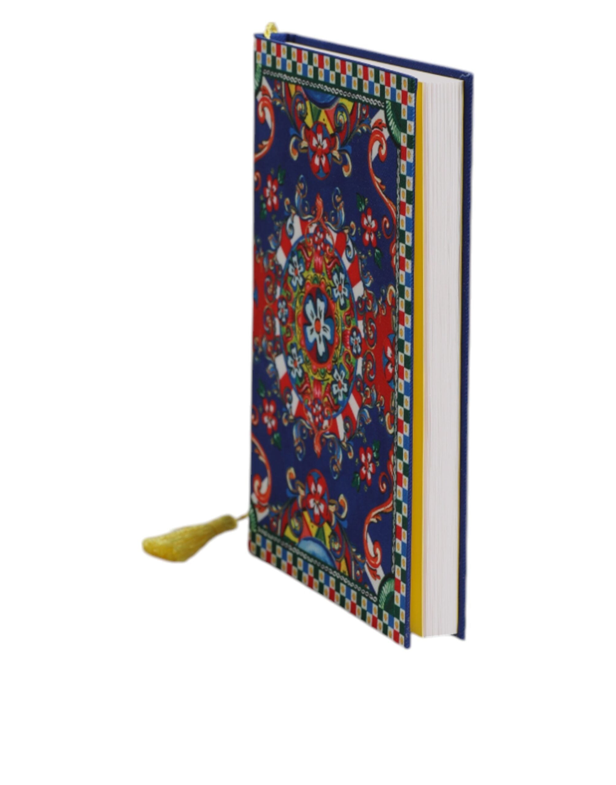 Dolce & Gabbana Taccuino in poliestere multicolor con stampa Carretto Siciliano