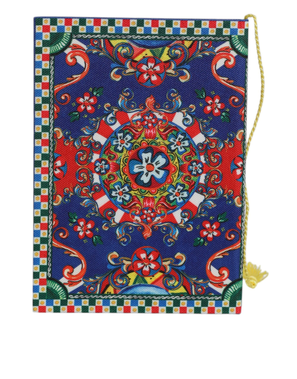 Dolce & Gabbana Taccuino in poliestere multicolor con stampa Carretto Siciliano