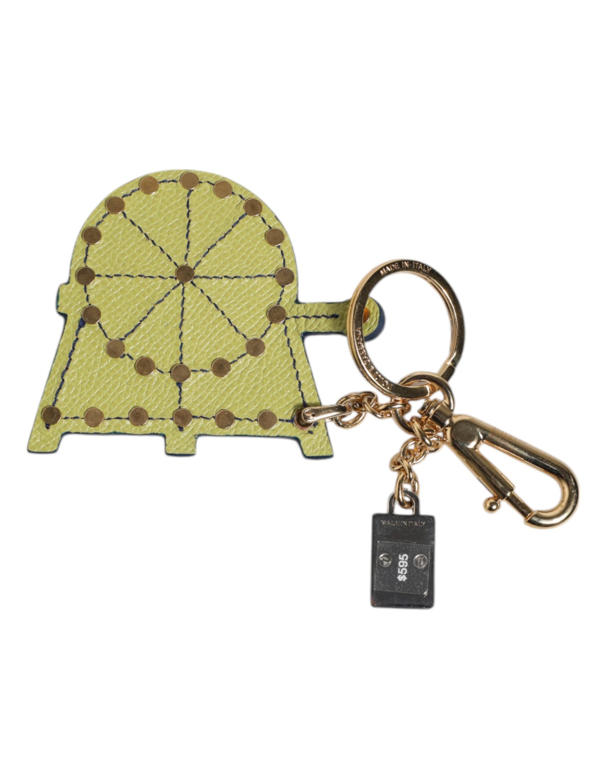 Dolce & Gabbana Portachiavi Carretto Multicolore Tono Oro