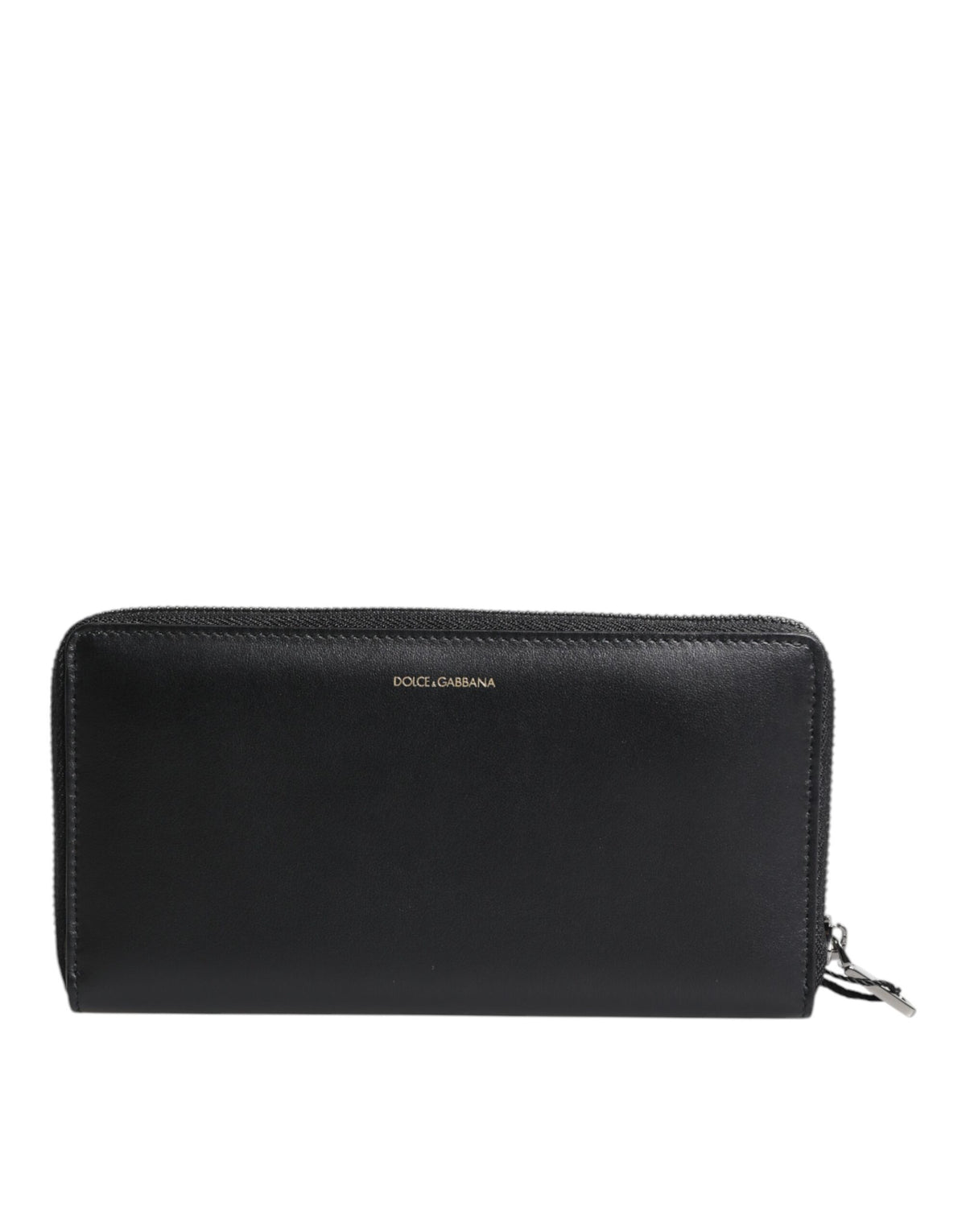 Portafoglio continentale goffrato in pelle esotica nero-blu Dolce & Gabbana