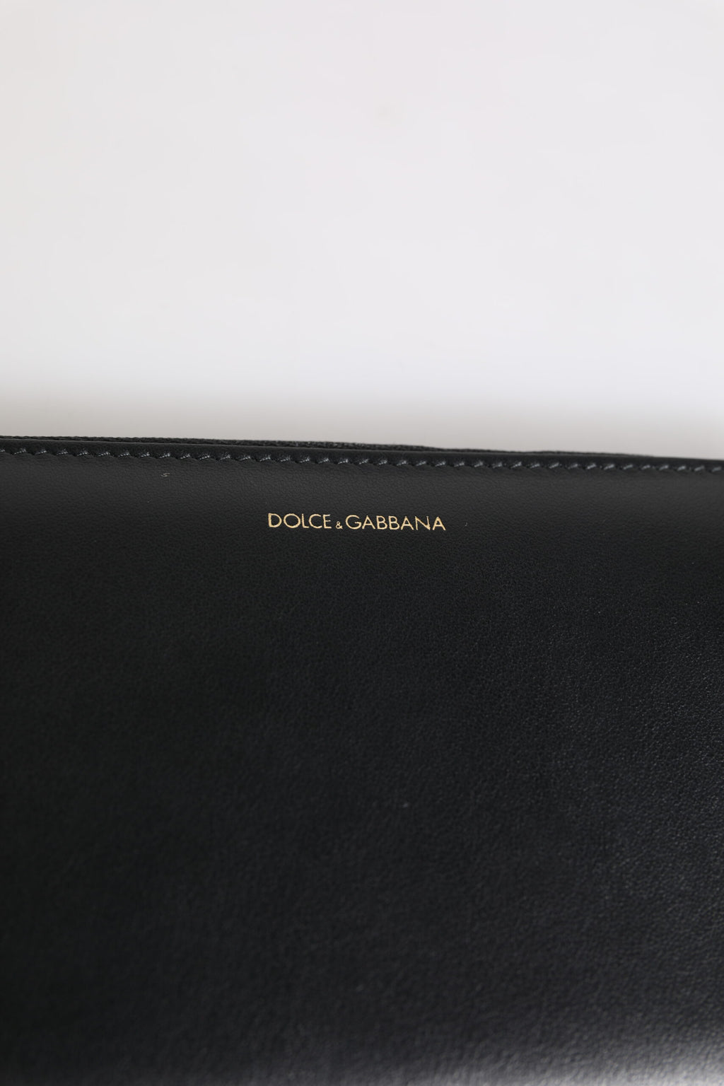 Portafoglio continentale goffrato in pelle esotica nero-blu Dolce & Gabbana