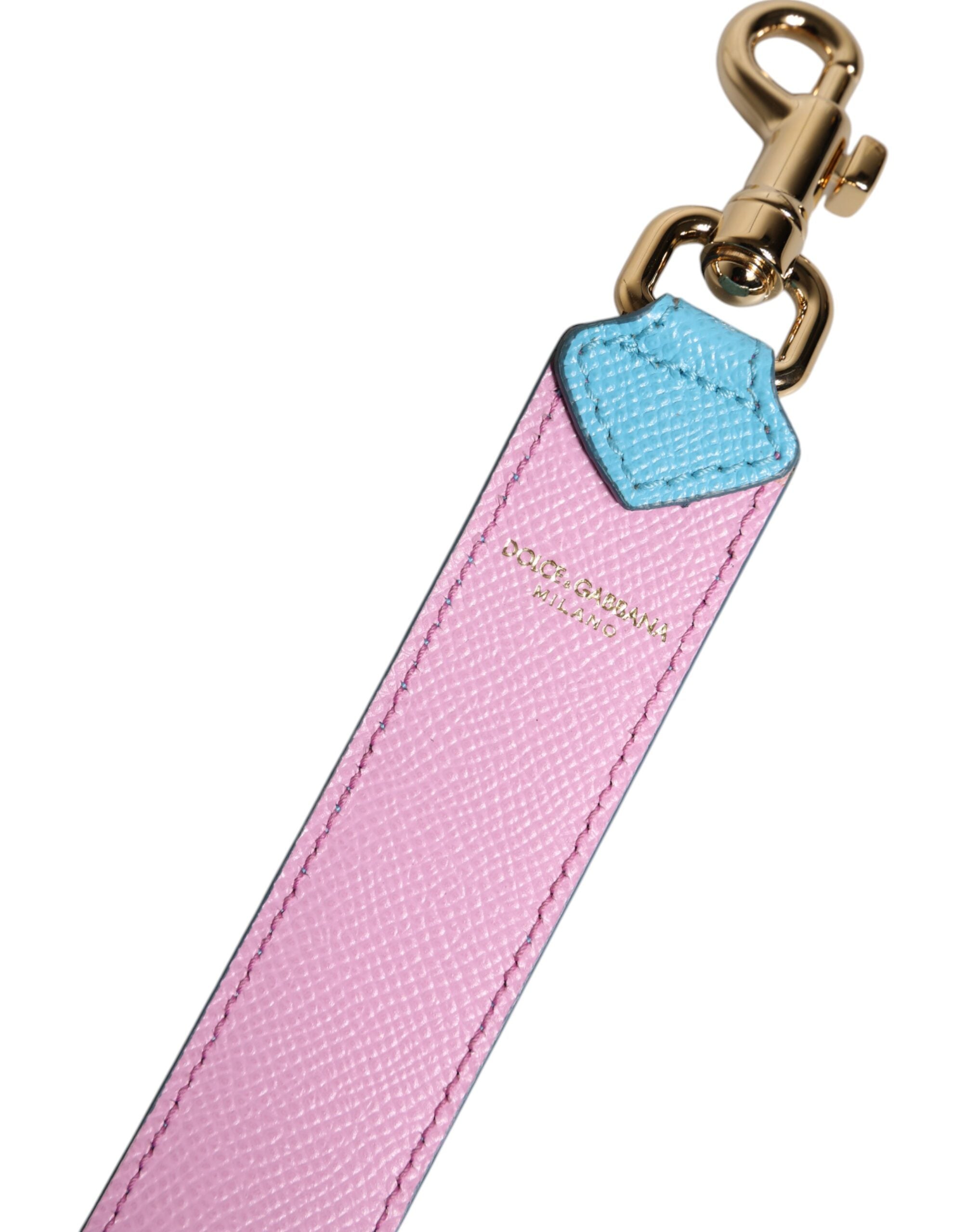 Dolce & Gabbana Borsa a Mano Tracolla in Pelle Rosa Blu