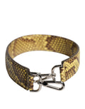 Tracolla Dolce & Gabbana in pelle esotica gialla