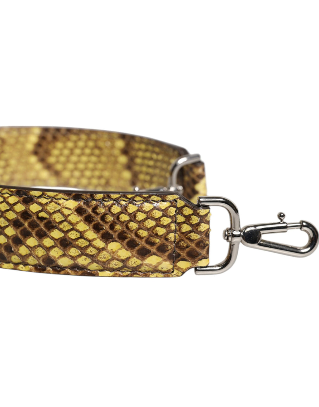 Tracolla Dolce & Gabbana in pelle esotica gialla