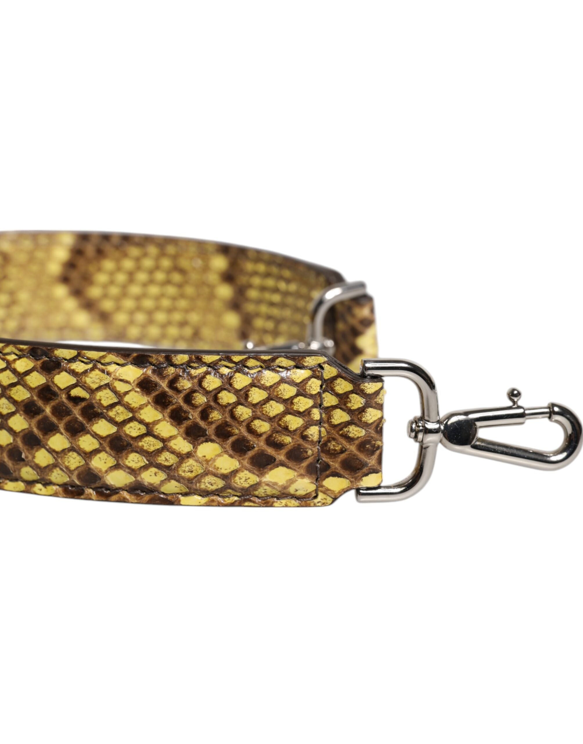 Tracolla Dolce & Gabbana in pelle esotica gialla