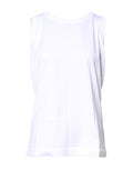 Dolce & Gabbana T-shirt Girocollo Senza Maniche in Cotone Bianco