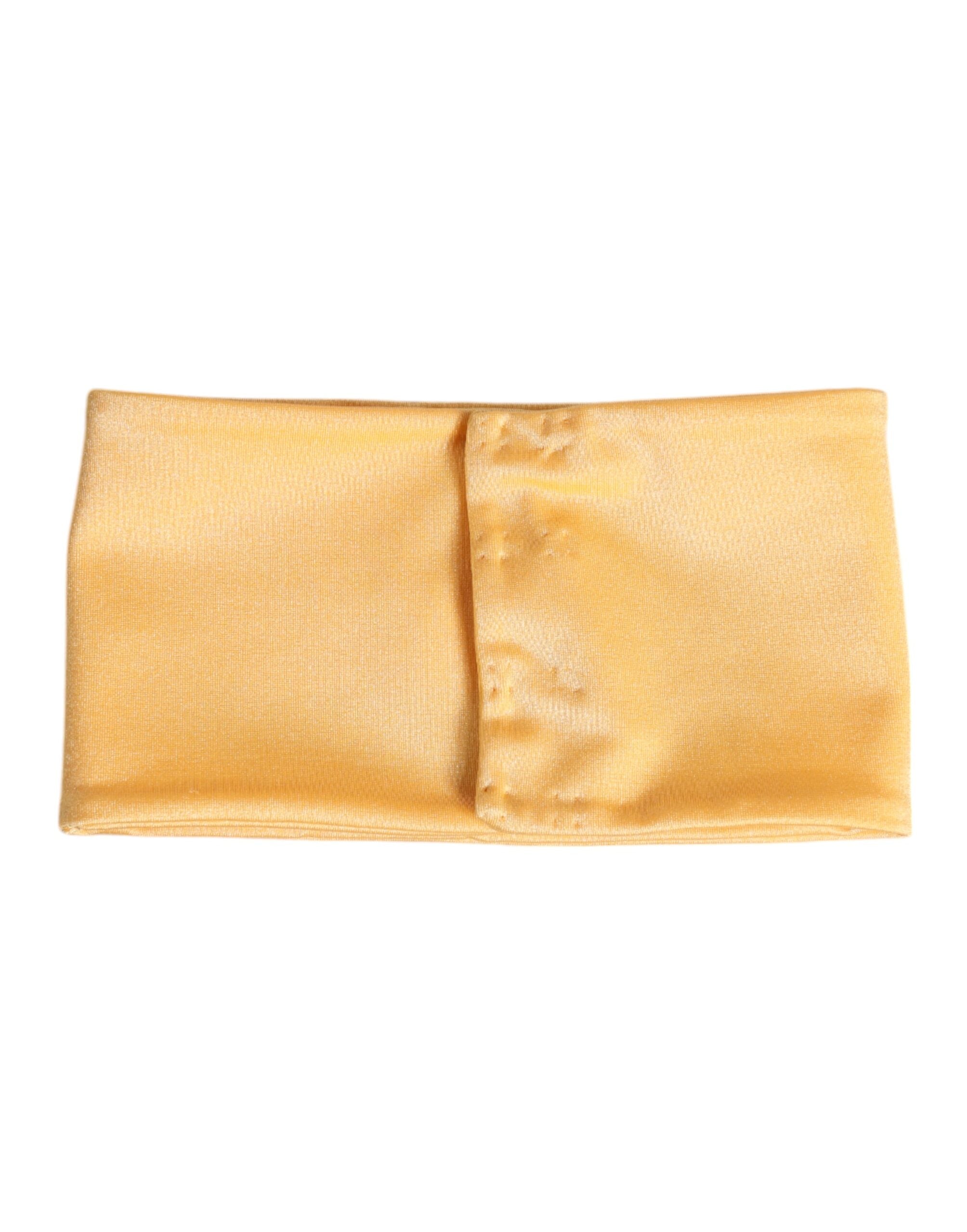 Sciarpa Scaldacollo da Donna Dolce & Gabbana in Nylon Elasticizzato Giallo