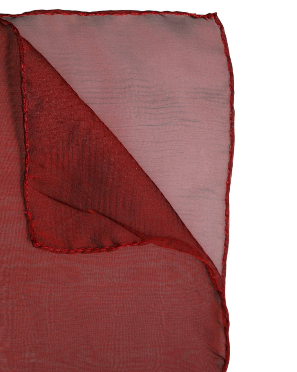 Dolce & Gabbana Sciarpa Stola Rettangolare in Seta Rossa da Donna