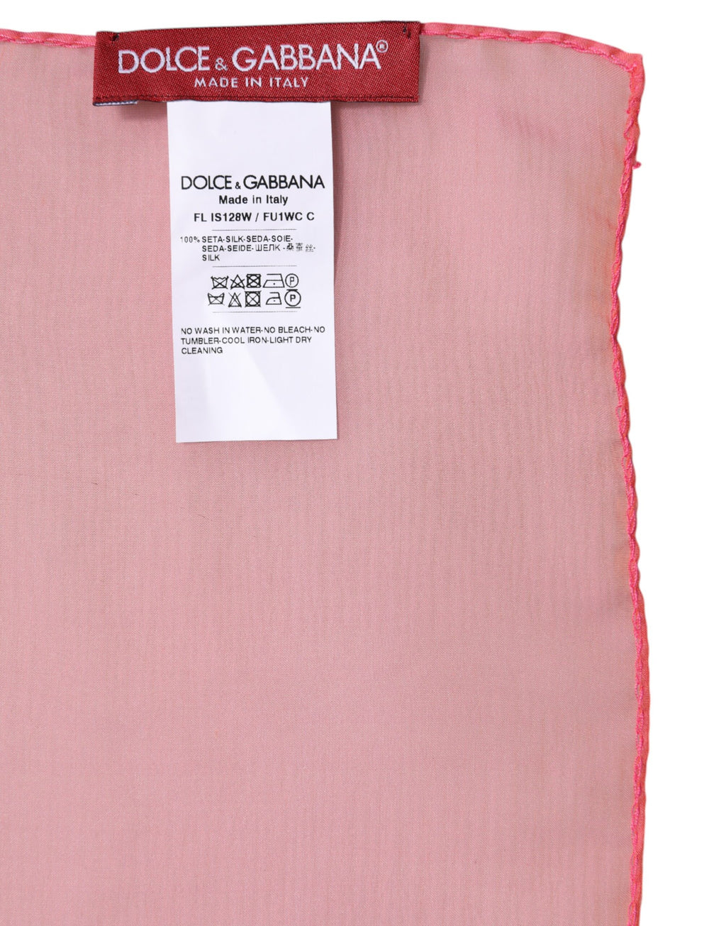 Sciarpa/Stola Rettangolare da Donna Dolce & Gabbana in Seta Rosa