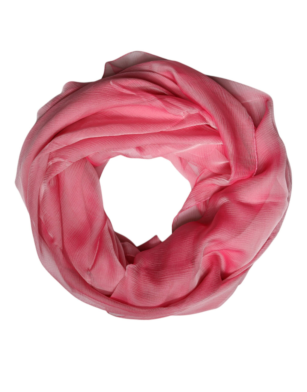 Sciarpa a foulard rettangolare da donna in seta rosa Dolce & Gabbana