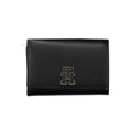 Portafoglio Tommy Hilfiger da donna in poliuretano nero