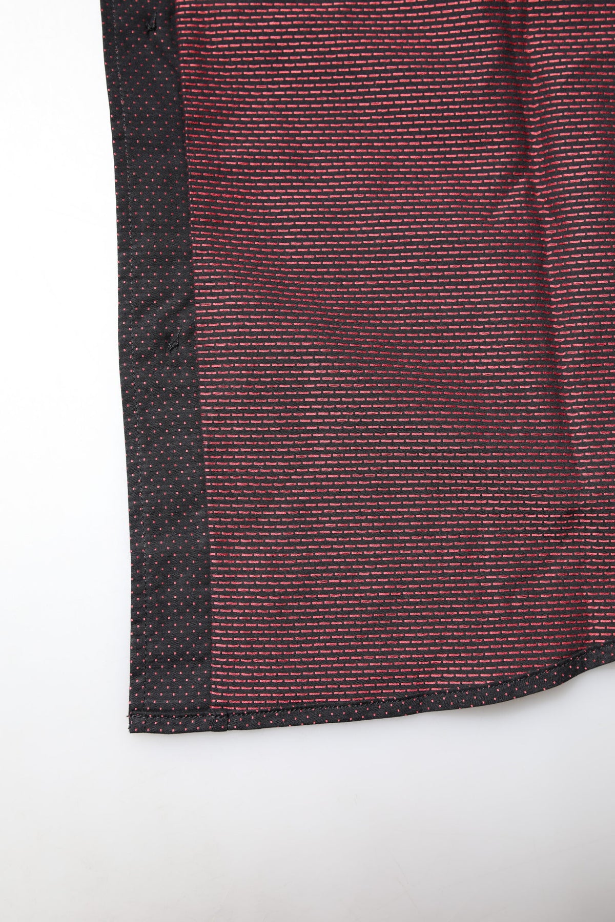 Dolce & Gabbana Camicia elegante da uomo in jacquard di cotone bordeaux GOLD