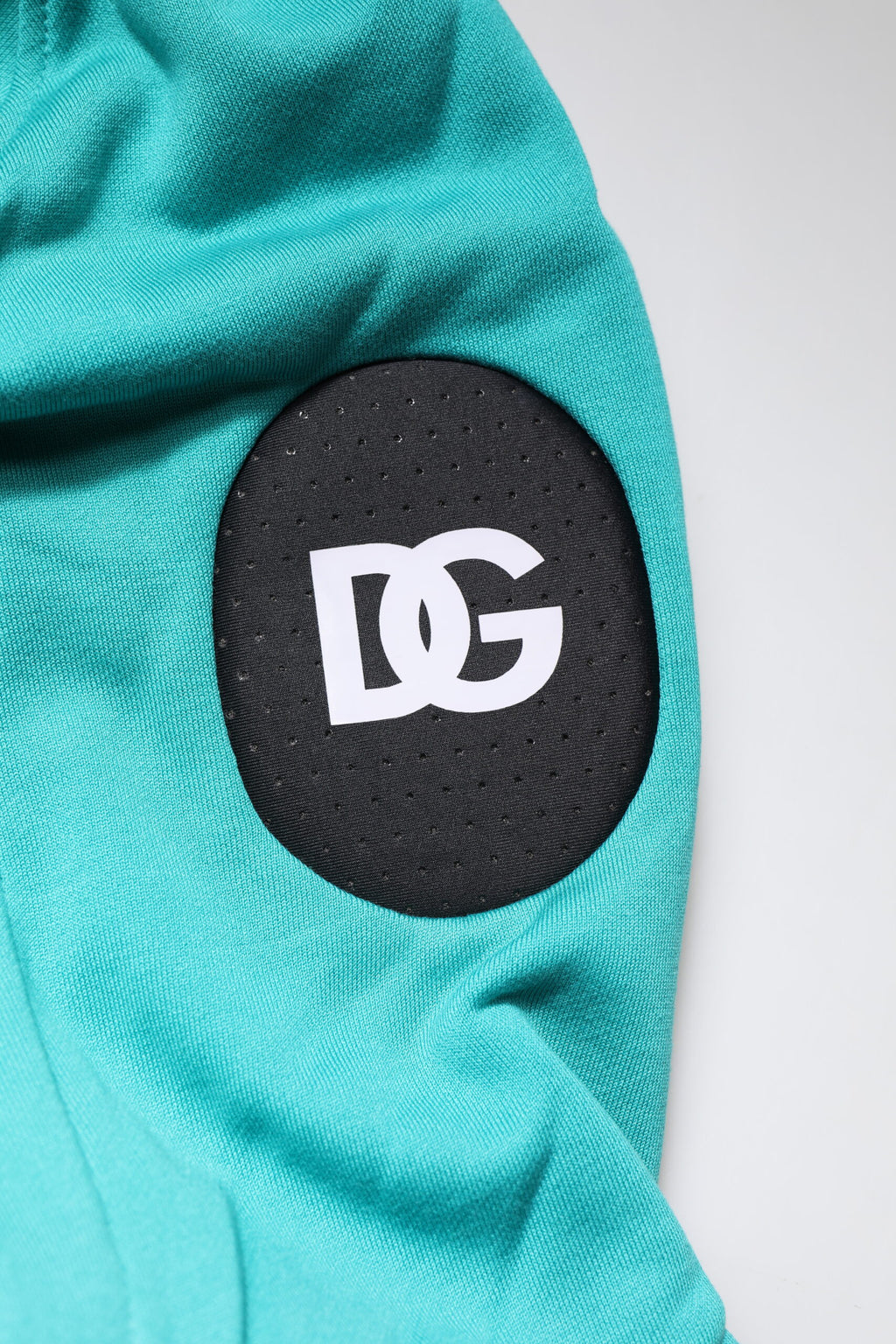 Gilet sportivo da uomo Dolce & Gabbana in cotone verde con cappuccio