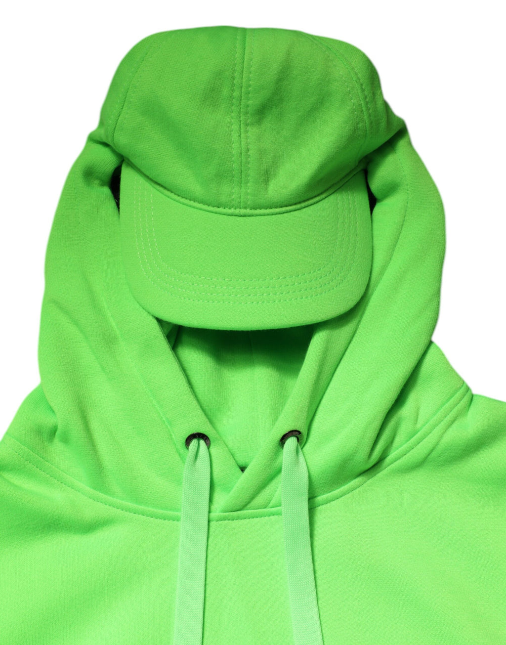 Gilet sportivo con cappuccio in poliestere verde Dolce & Gabbana
