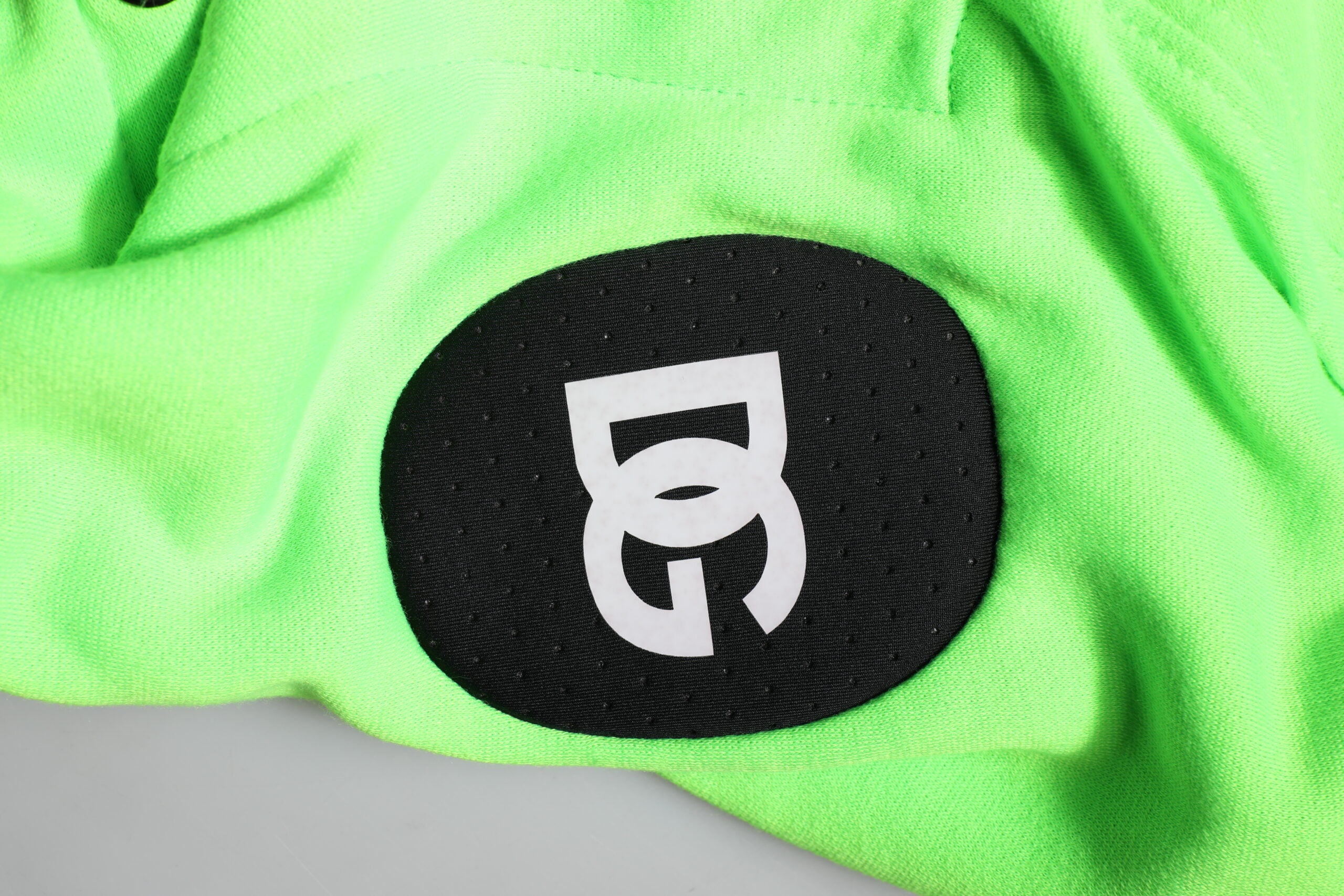 Gilet sportivo con cappuccio in poliestere verde Dolce & Gabbana