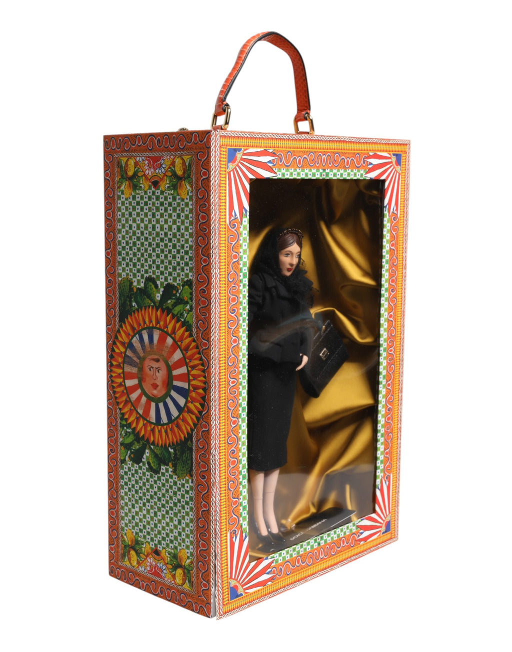 Dolce & Gabbana Abito Nero Ceramica Porcellana Moda Pelle Sicilia Bambole