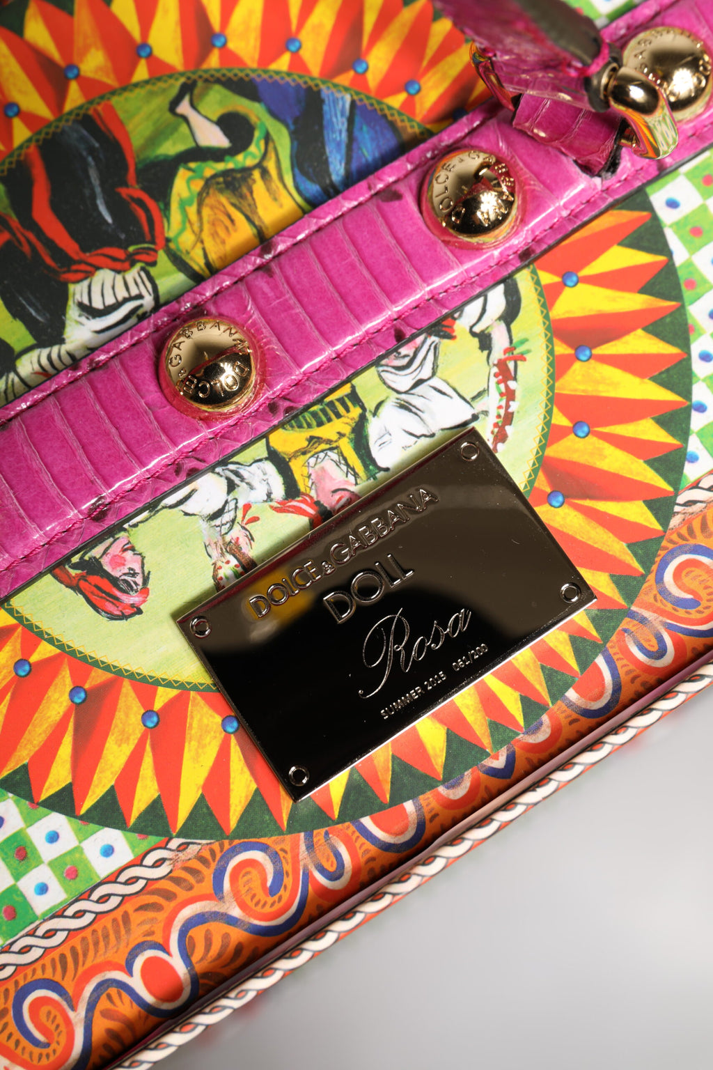 Dolce & Gabbana Vestito Rosa Ceramica Porcellana Moda Pelle Sicilia Bambole