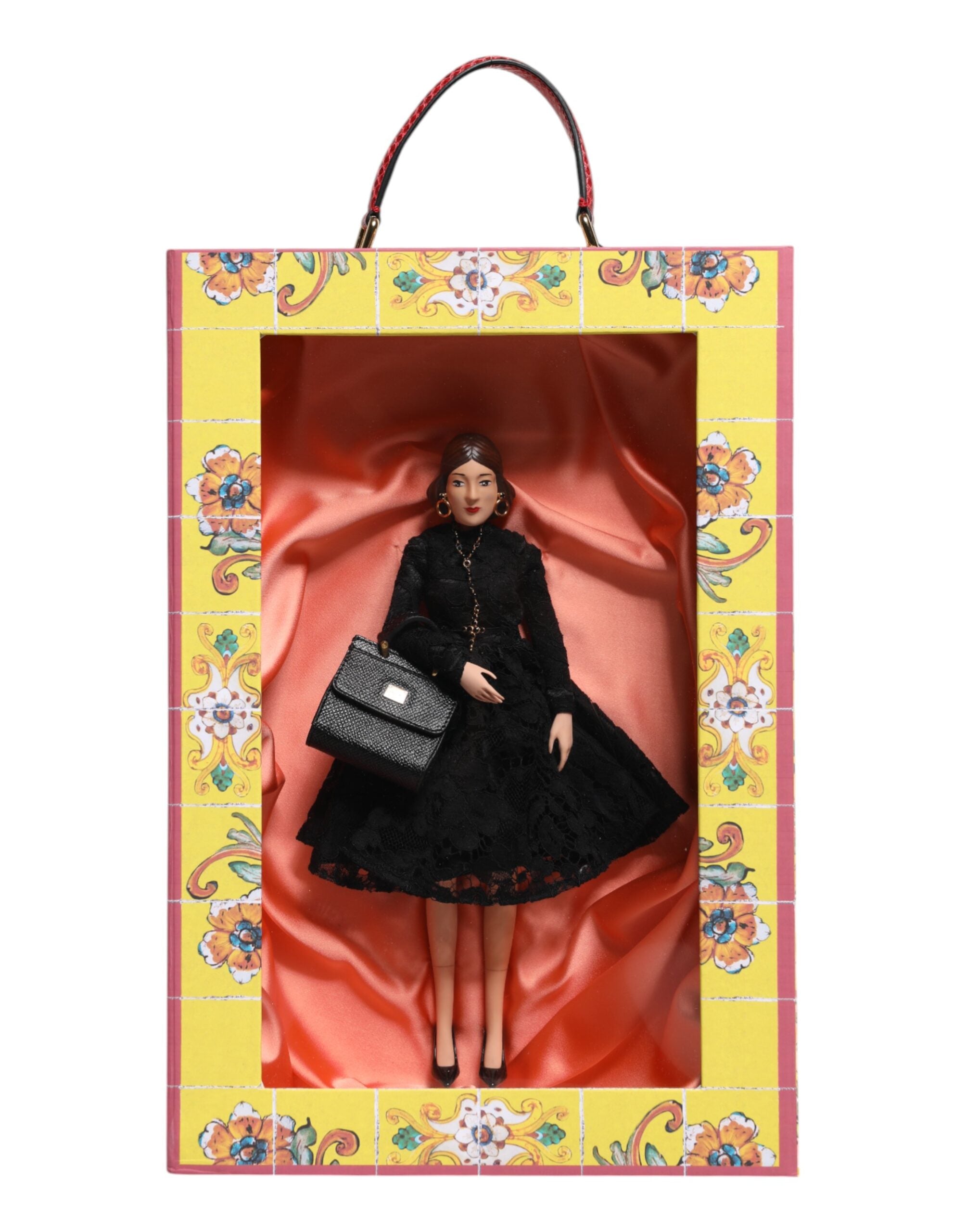 Bambole in porcellana ceramica Dolce & Gabbana Black Dress Fashion Leather Sicily