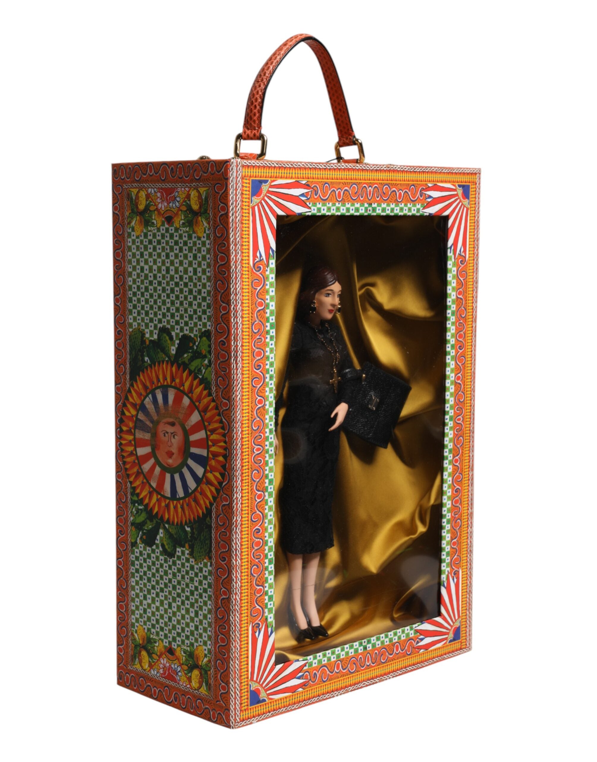Bambole Dolce & Gabbana in Porcellana, Ceramica, Moda e Pelle Nere dalla Sicilia
